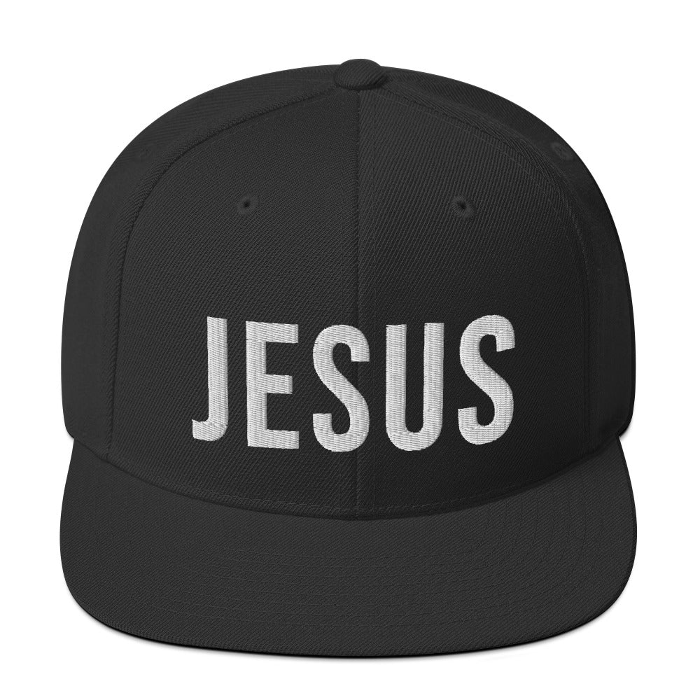 Jesus Christ Hats Mens Snapback Flat Bill Brim Hats for Men Black Snap Backpack Fitted Hat Baseball Cap Black