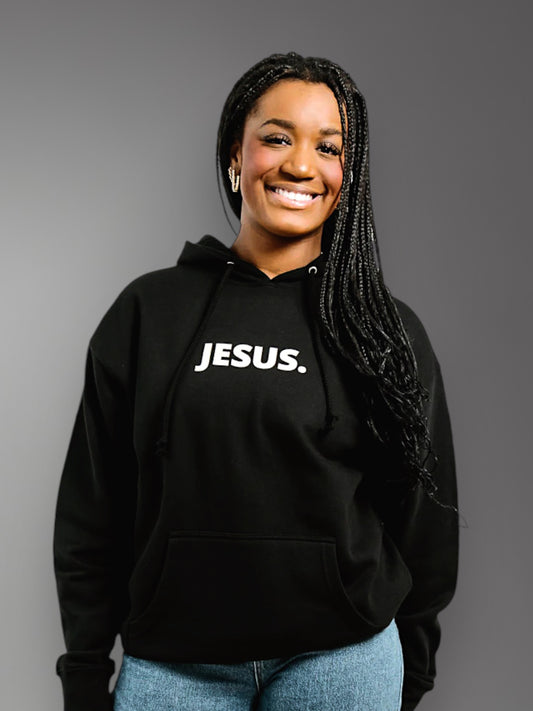 Jesus. Hoodie Black